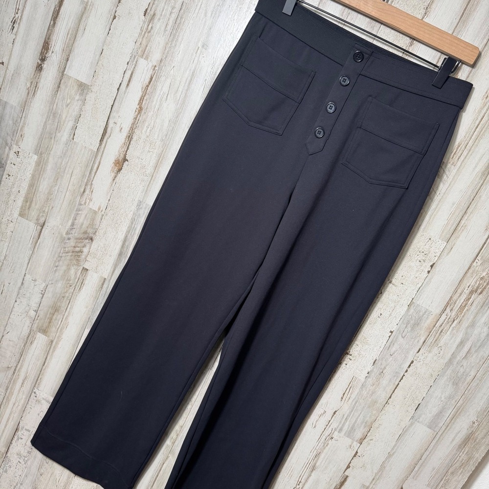 Halara High Waisted Button Pocket Straight‎ Leg Casual Pants Womens Large NEW